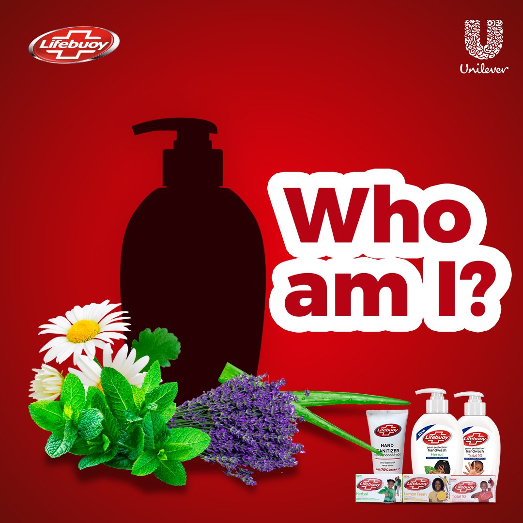 LifebuoyGhana's tweet photo. I am a liquid product in the Lifebuoy family made with germ cleansing ingredients and a touch of natural leaves and flower extracts. Who am I?
Drop your answers below.😉
#DotheLifebuoy #10XGermProtection https://t.co/tlvc0aCwZL