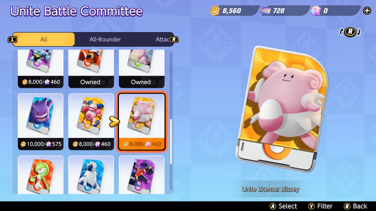 Blissey Pokémon UNITE