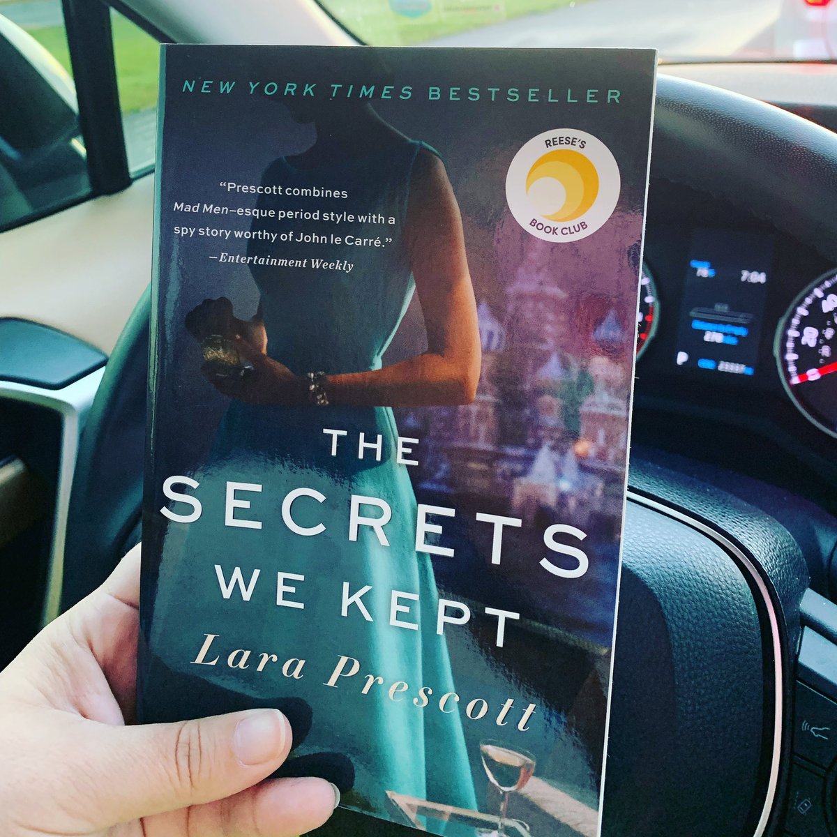 EmilyWilsonMCPS's tweet photo. Time to share what you’re reading! 📚
Me? I’m working on this month’s Faculty Book Club read, The Secrets We Kept by Lara Prescott while waiting in morning carline. ❤️📚🚘 #whatareyoureadingwednesday #carlinereader #schoollibrary #librarylife #WPHSlibrary https://t.co/0UoylRuK8H