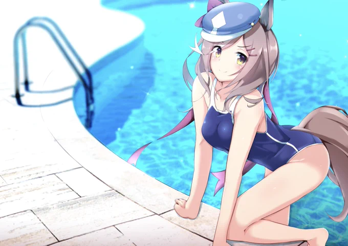 水着でえい、えい、むん❤️
#ウマ娘 #マチカネタンホイザ 
