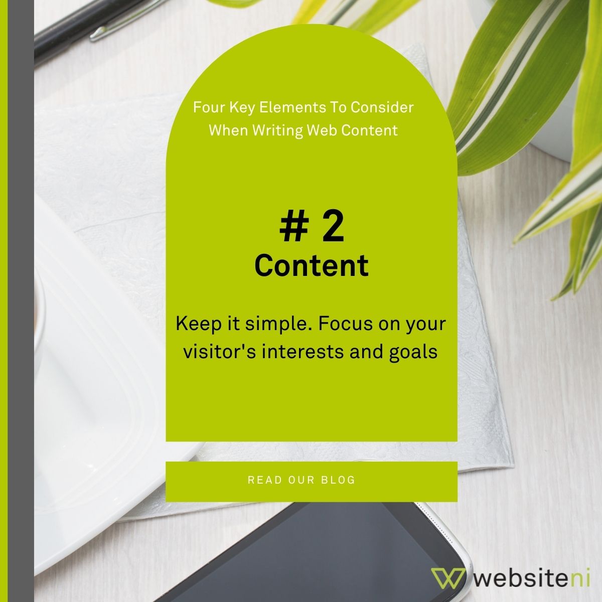 Four Key Elements to Consider when Writing Engaging Website Content 

#2 Content Keep it simple. Focus on your visitor's interests and goals

ow.ly/cBtY50FEzBV

#websitecontent #websitecontentwriting #contentwriting #contentmarketing #contentstrategy #contentcreation