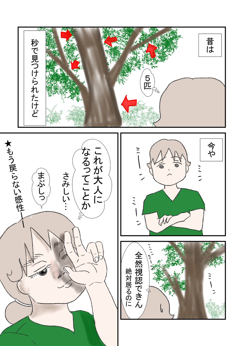 久びりにセミファイナルに居合わせた
夏、セミを見ると思い起こすこと
#セミ #エッセイ漫画 #漫画が読めるハッシュタグ