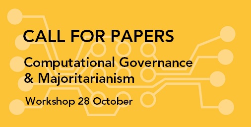 Data & Policy (@data_and_policy) on Twitter photo CALL FOR PAPERS: 
Computational Governance and Majoritarianism
We're delighted to be working with @mansoor_a_r  <a href="/Cambridge_CL/">Cambridge Computer Science</a> <a href="/dann/">dann</a> Hazem Danny Al-Nakib @uclcbt 
Workshop 28 Oct (deadline for papers 24 Sep), leading to a special collection in D&P. 
bit.ly/3k1oIze CALL FOR PAPERS: 
Computational Governance and Majoritarianism
We're delighted to be working with @mansoor_a_r  <a href="/Cambridge_CL/">Cambridge Computer Science</a> <a href="/dann/">dann</a> Hazem Danny Al-Nakib @uclcbt 
Workshop 28 Oct (deadline for papers 24 Sep), leading to a special collection in D&P. 
bit.ly/3k1oIze