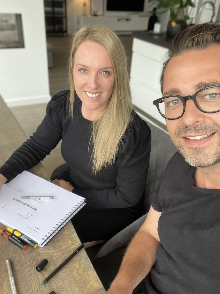 FORSBERGtwo's tweet photo. Brainstorming email drip flow improvements with @sarahforsberg84, feeling very professional 😊 #MarketingTwitter #EmailFlows https://t.co/RqRC2AJaxx