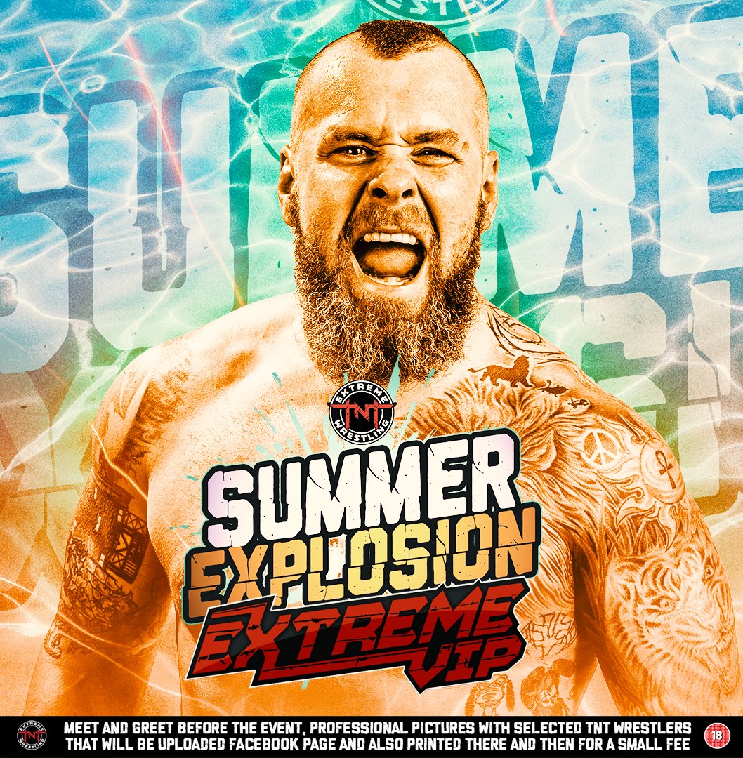 TNTExtremeWres's tweet image. The longest reigning Extreme Champion joins the #ExtremeVIP lineup at #SummerExplosion ☀️

Get your chance to meet @TheOdDiTy_33 

☀️GET YOUR TICKET NOW☀️
wtlive.wrestlingtravel.org/event/summer-e…