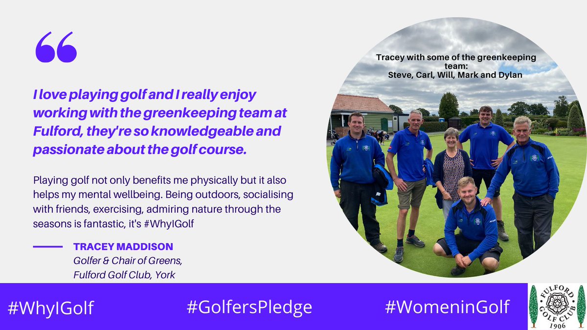 It's Women & Girls Golf Week #WhyIGolf and #WhyIVolunteer in golf #volunteering #healthandwellbeing #teamwork #ecology #golf #learnaboutgrass