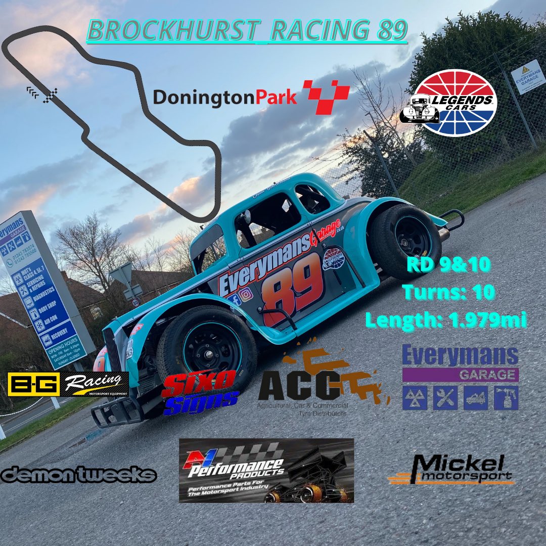 calum14479860's tweet photo. As the weekend approaches the team will be heading up to @doningtonpark for RDs 9&10 of the @uklegends championship #legends #legendracing #89 #everymansgarage #chrisbrockhurst #mickelmotorsport #acctyres #bgracing #demontweeksmotorsport #a1performanceproducts @LimitedMickel https://t.co/HR2XlqHHGg