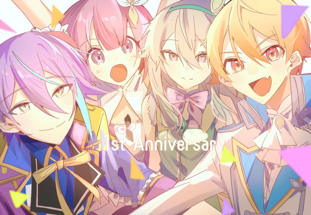 ゆうは 低浮上 プロセカ1周年記念イラスト Prsk Fa 一周年おめでとうございます ワンダショ T Co B8m8ezlq5v Twitter