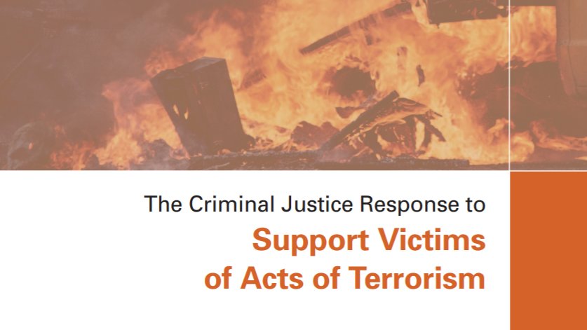 For a long time the role of #VictimsOfTerrorism has been limited to a trial witness.

Have a look at this publication to see how <a href="/UNODC/">UN Office on Drugs & Crime</a> is supporting Member States in the development of national programmes of assistance for victims.
bit.ly/3fL7IMf