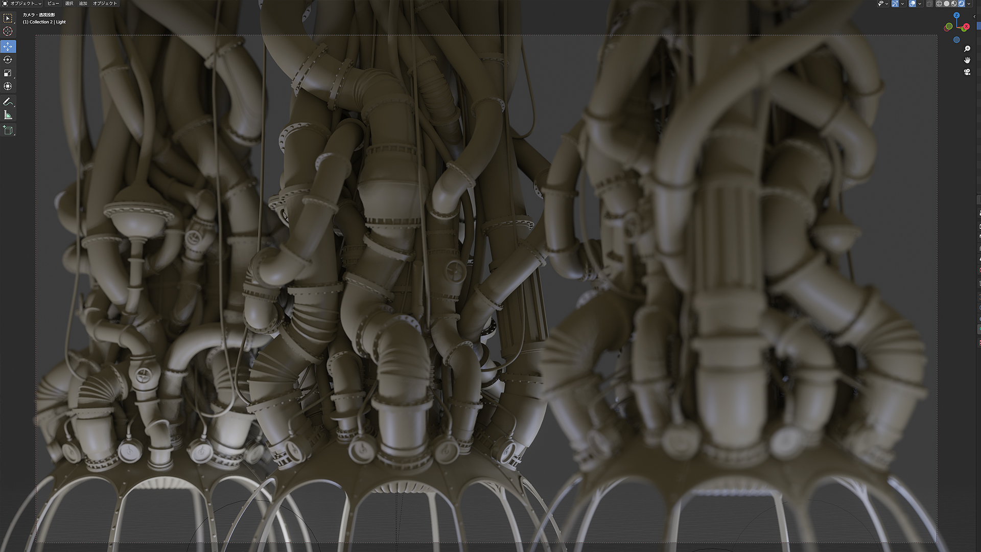 Hirokazu Yokohara 10年以上前に作ったこのモデル 開く前の予想よりはちゃんと作れてた トゥーン用の背景モデルだからあまり細かくは作ってなかったはず 何故か最初アニマスでススプラインベースのモデリングで覚えちゃったからポリゴンモデリングが死ぬ