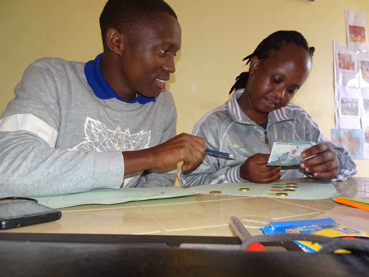 CATanzania's tweet photo. "Carrier guidance life skills training and job opportunity" Helen Onesmo one of CAT youth learning money matters and importance of saving money at CAT resource center......... https://t.co/kB6POV4BGY