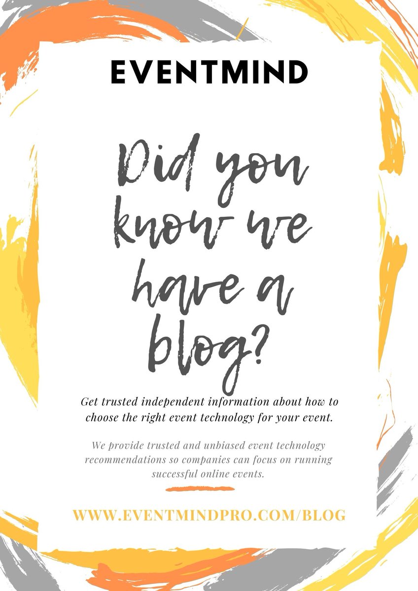 theEventMind's tweet image. Did you know we have a blog? Take your pick at it here: buff.ly/3fyDKf4

#eventprofs #eventprof #eventmanagement #virtualevent #eventtechnology #virtualeventplanning #virtualeventplanner #eventtech #eventtechnologyservices #eventtechnologyexperts #onlineevent #online