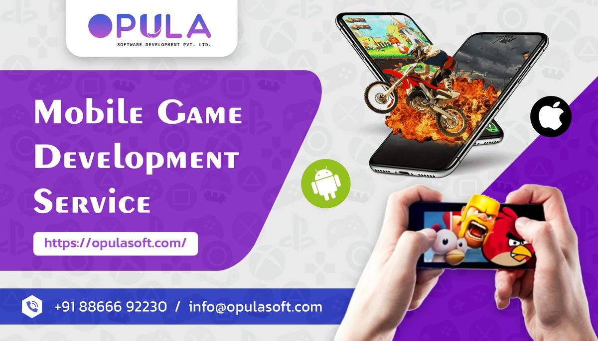 SoftwareOpula's tweet image. When it comes to choosing the best #mobilegames app development company. Make your own #mobileapps and #gaming app with us for different platforms like Android and IOS by highly skilled and dedicated expert developers. 
Visit Here:- bit.ly/3eCh6SeFBPost
info@opulasoft.com