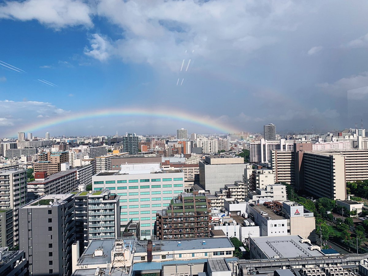 大きな虹が2つも！