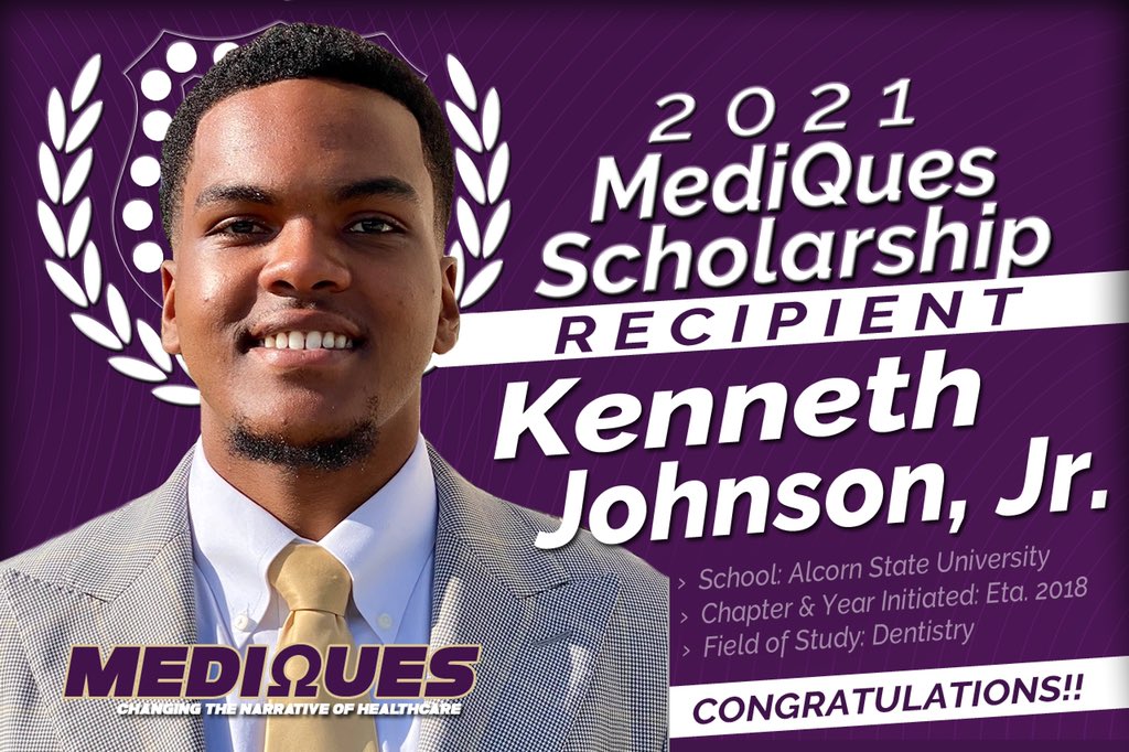 themediques's tweet image. Help us congratulate future dentist @dr_kjque on receiving the inaugural MediQues scholarship. Bro @dr_kjque is representing @mightyetaques and is from Huntsville, Alabama. 

Changing the narrative of of healthcare, ☝🏿QUE at a time.