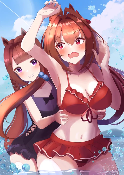 くすぐられるダイワスカーレット
#ウマ娘 