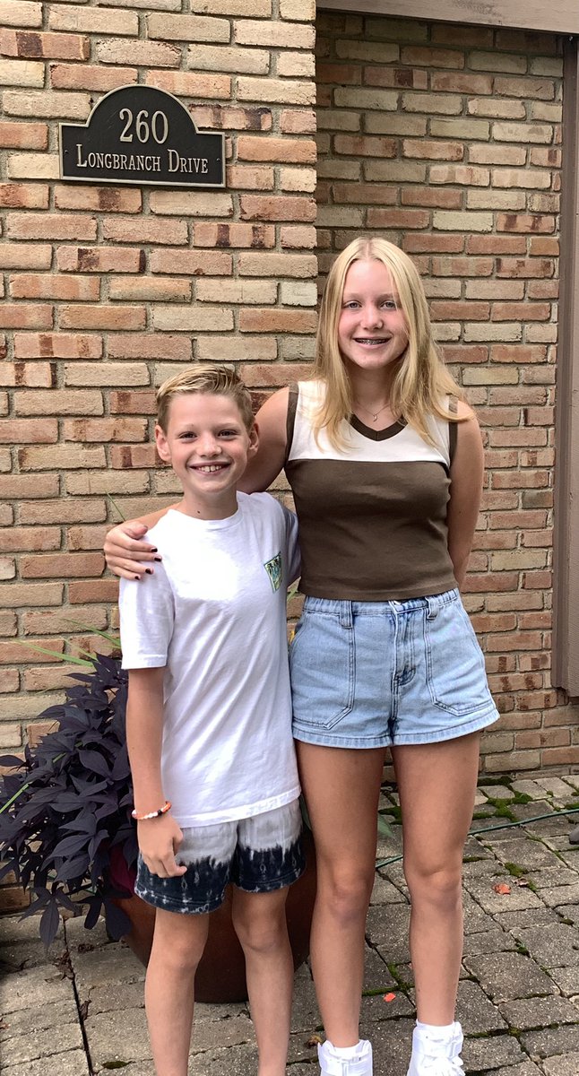 Ready for a great new school year. 8th grade/ 5th grade #DCSday1