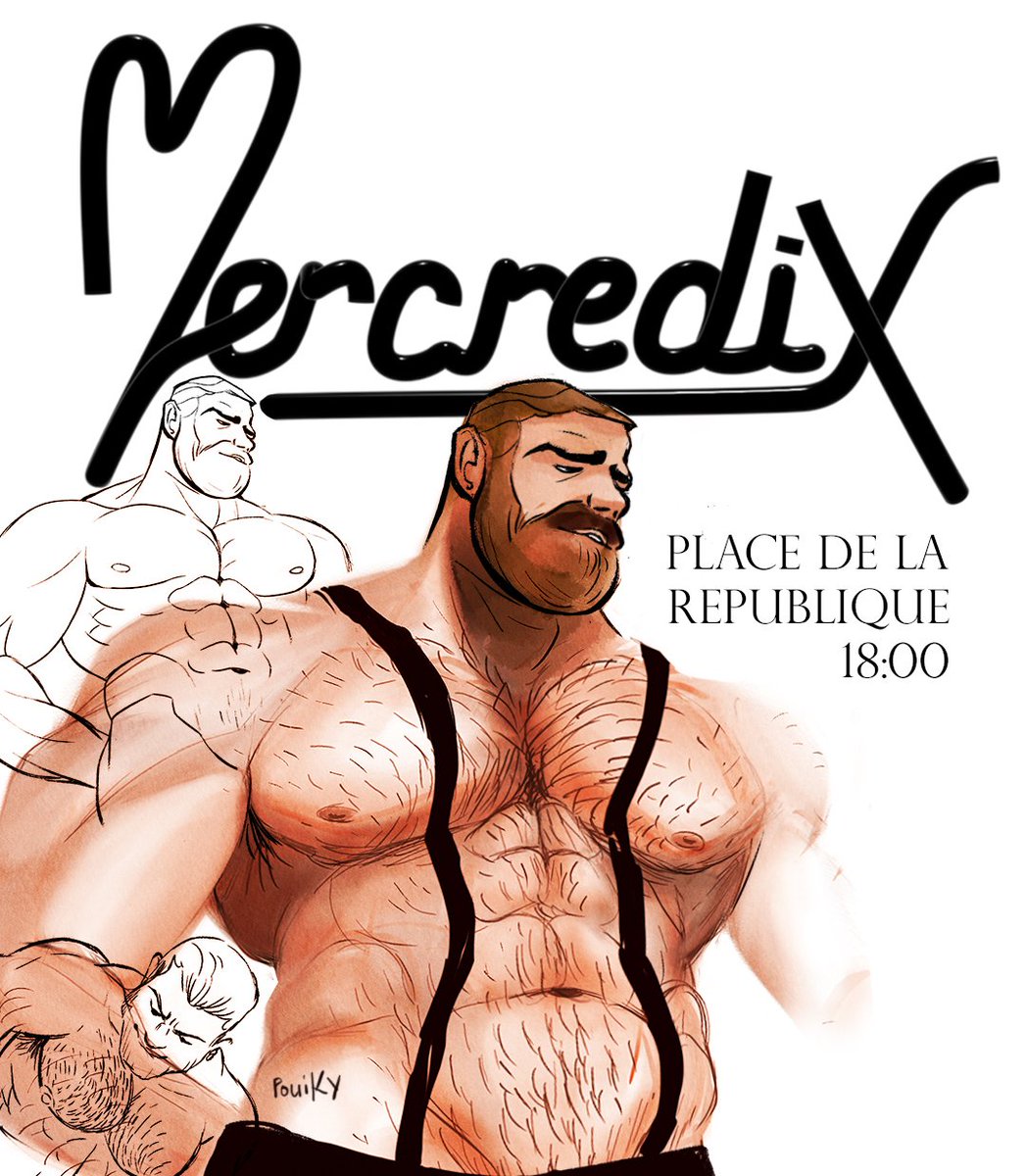 Come say hi #gayart #gay #daddygay #daddyissues #muscle #musclebear #mercredix