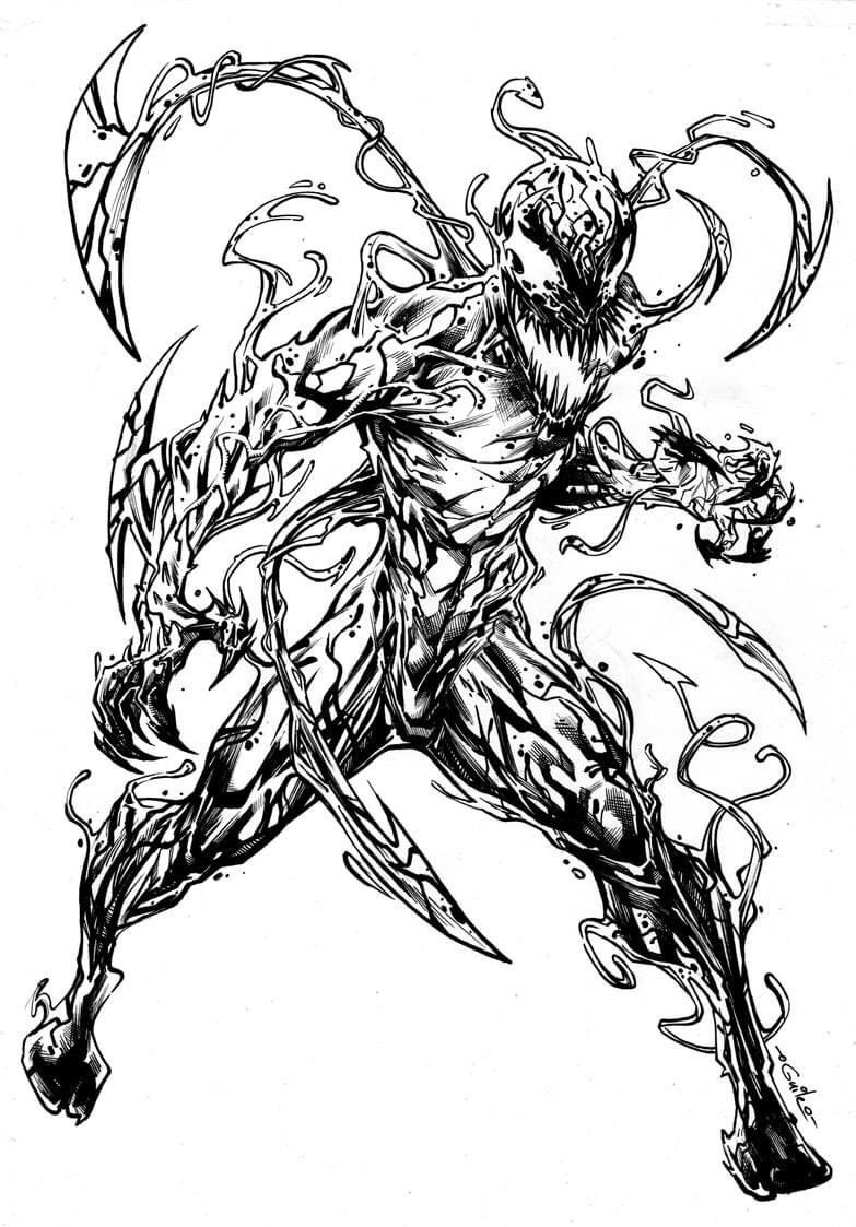 42 venom character coloring pages - Free Coloring Pages