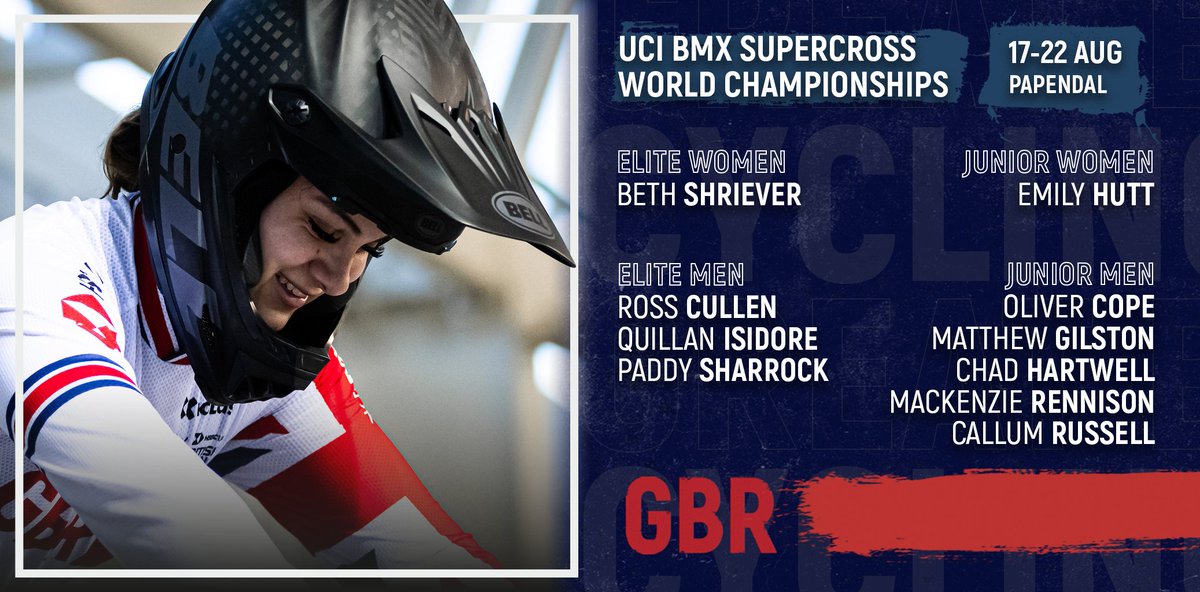The BMXers are back in action! 🙌🔥

The Great Britain Cycling Team are in Papendal to race for rainbow stripes at the 2021 UCI BMX Supercross World Championships. Here’s the full squad! ⬇️

Full story 📰 bit.ly/3iWFLTN

🇳🇱 #Papendal2021