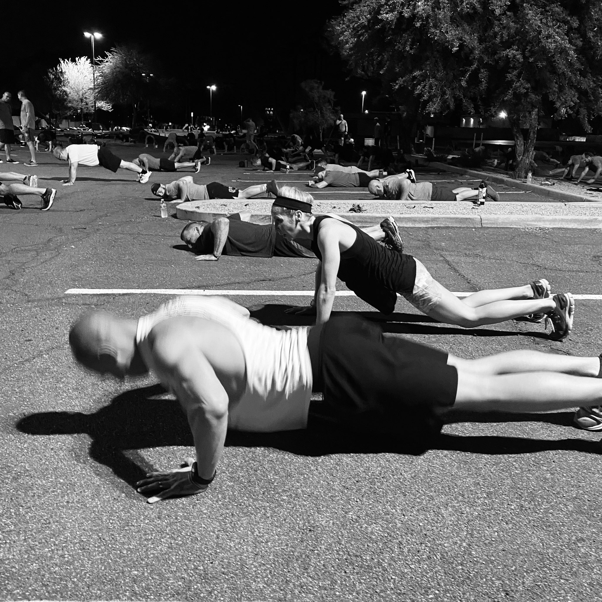 Jocko Willink on X Aftermath. MUSTER 11 PT 2 complete. Burpees push ups arm haulers lunges hollow rocks. 1 minute each. 4 rounds. Just 20 minutes. GET SOME. https t G0FEhOFM11 X