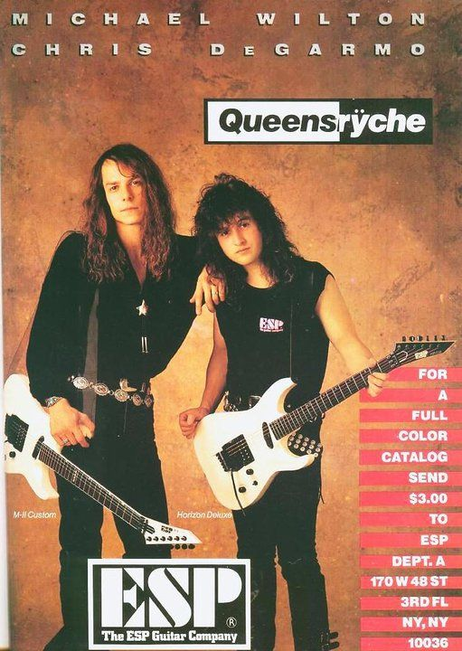 MikeoftheRyche's tweet photo. #WaybackWednesday - magazine cover for ESP with Chris DeGarmo 🤘#Queensryche #friends #friendship #heisnotcomingback https://t.co/ZcpODYeJnt