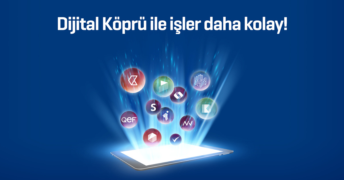 Dijital Köprü Platformu ile şirketinizin e-Fatura, e-Arşiv, e-İrsaliye, İnsan Kaynakları Yönetimi, Ön Muhasebe, Mutabakat, Çoklu Banka Hesap Yönetimi, e-Ticaret Pazaryeri Yönetimi, Uluslararası Lojistik ve daha fazla ihtiyacını ücretsiz karşılayabilirsiniz.bit.ly/3gcdsyW