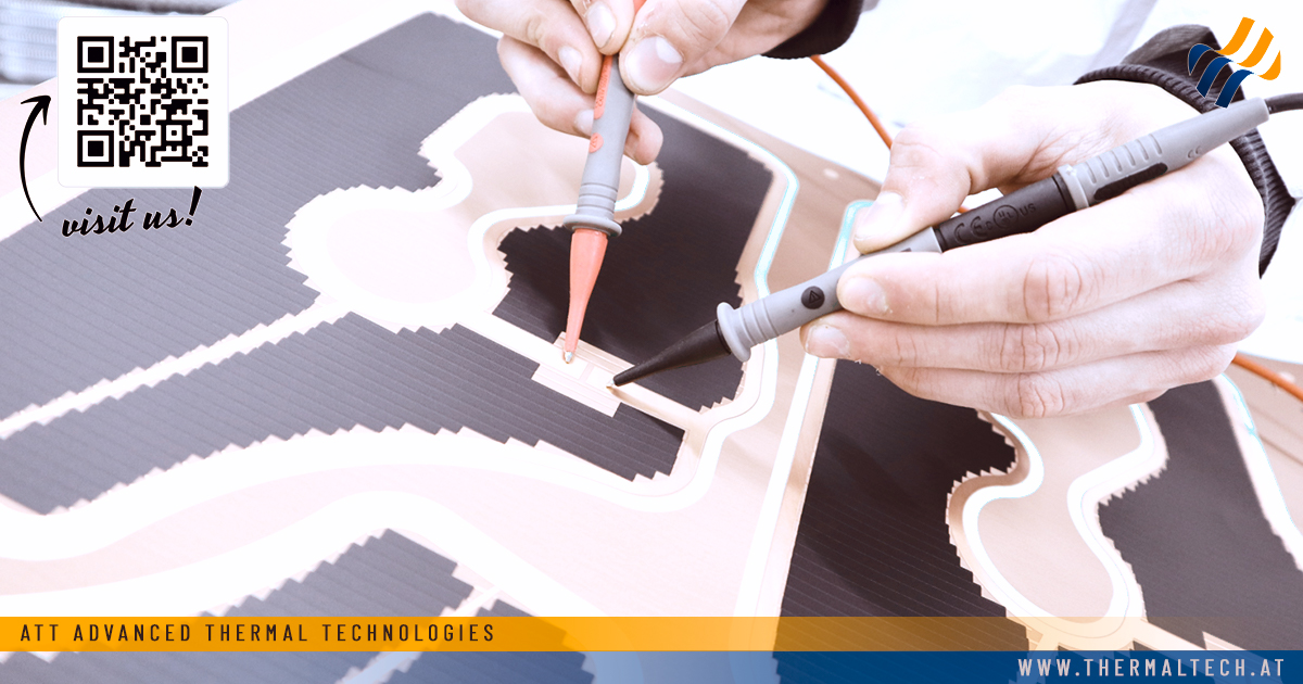 We are specialiced in high performance thin film heating systems with a very strong PTC-effect. Our heating foils are integrated in car cabin interior heating, aircaft floor heating, the thermal management of EV-batteries, intelligent floor systems, and many more.