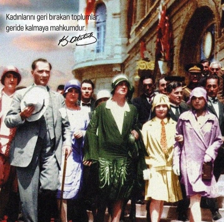 OnurdurKemalizm's tweet photo. Kadınları geri bırakan toplum, geride kalmaya mahkumdur. GAZİ MUSTAFA KEMAL ATATÜRK🙏 https://t.co/cD5C9dFt14