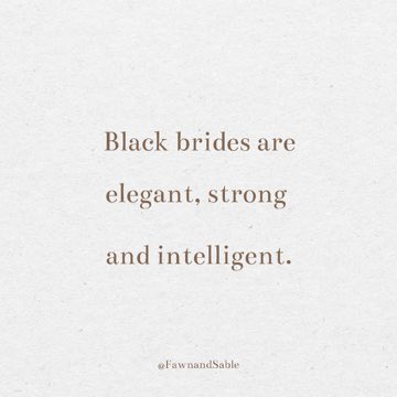 Black brides are elegant, strong and intelligent. #blackbride #BlackGirlMagic #wedding #weddings #brides #BlackLivesMatter #weddinginspiration #weddingindustry @theknot @brides @BlackBride @munaluchiBride @InsideWeddings @stylemepretty @GreenWed @junebugweddings @greylikes