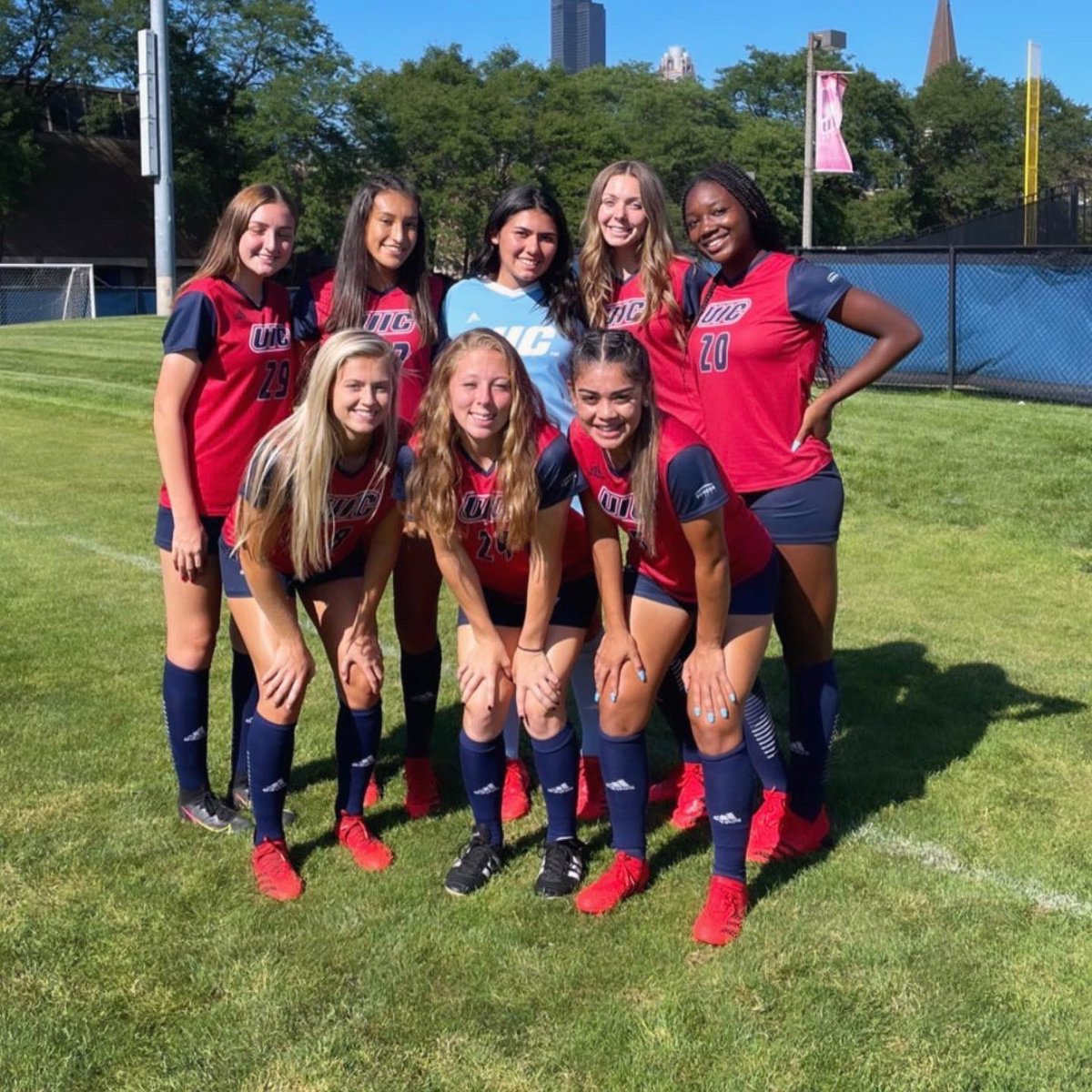 tamikaharley's tweet photo. So excited for my baby girl….can’t wait to watch you in action! Regular season officially starts tomorrow…back in NC against Wake Forest! #freshmanseason #uicwomenssoccer #20 @NiaHarley 🔥💙❤️⚽️ https://t.co/4SNgva3YrT