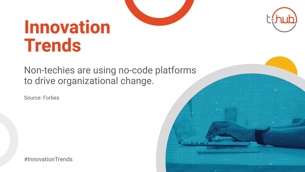 THubHyd's tweet photo. No-code development platforms offer drag-and-drop tools that allow non-technical employees to automate individual processes, which leads to an increase in business agility and encourages employee collaborations. Read https://t.co/LlEXECu9dy. #InnovationTrends
#InnovationEcosystem https://t.co/4XJaRCP42h