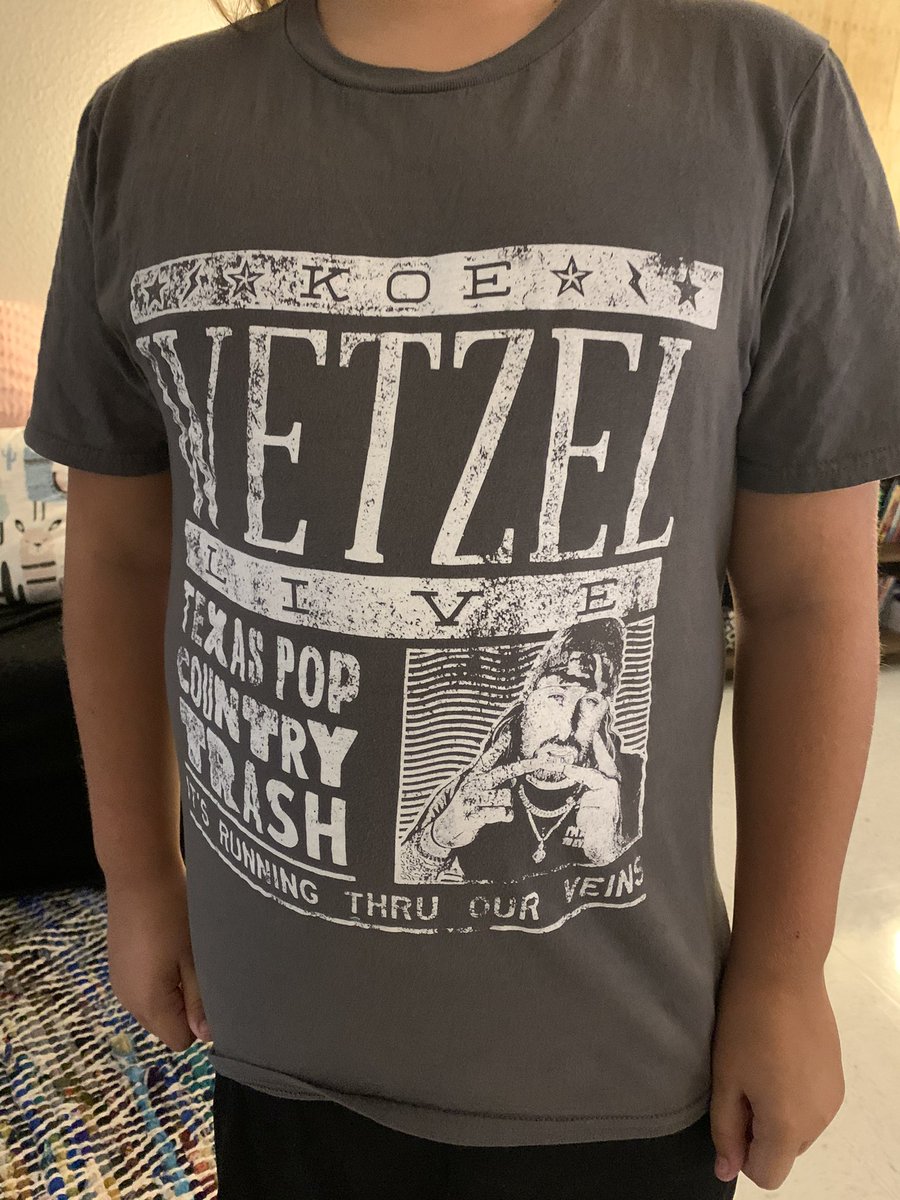 When one of your students wears a <a href="/KoeWetzel/">Koe Wetzel</a> shirt to school, he becomes one of your favorites!!!