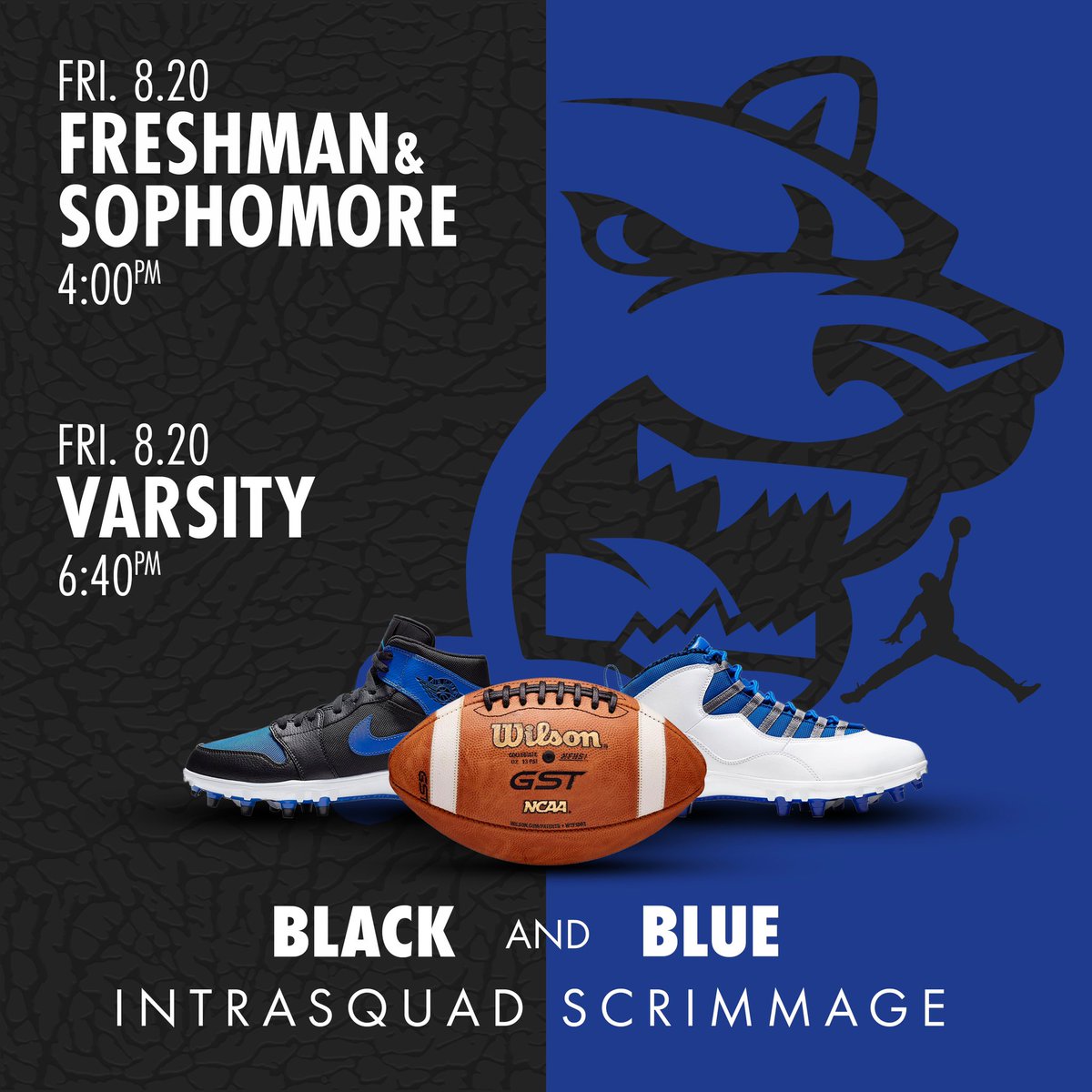 🚨Black & Blue Scrimmage 🚨 🏈Frosh vs Soph 4pm 🏈Varsity 6:40pm ⭐️Support our @SCNFBplayers 👨‍👩‍👧‍👦 Bring the family ! Going to be a special night @Cover4SCN @scn4th_Phase @SCNFBOFFICIAL