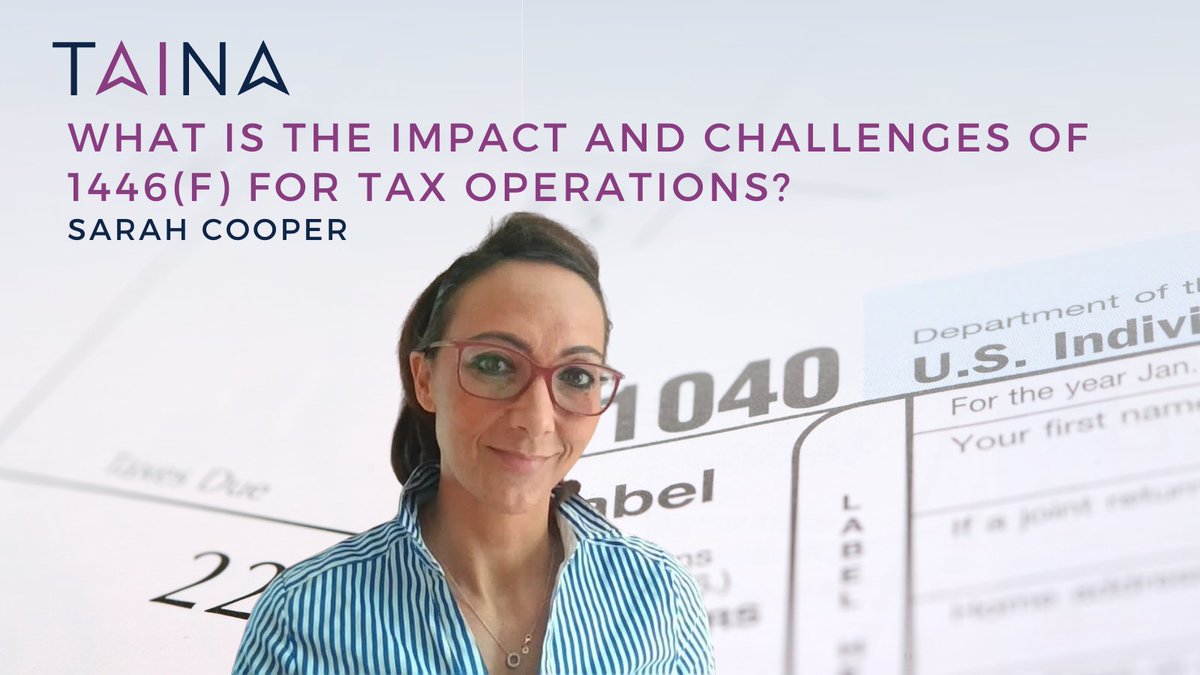 TainaTechnology's tweet image. 🔎How will the final 1446(f) regulations impact Tax Operations?

Read Sarah Cooper's informative article on how the 1446(f) regulations will impact tax operation teams. hubs.li/H0Vw0w-0

#taxcompliance #taxoperations #taxops #1446f #TAINA