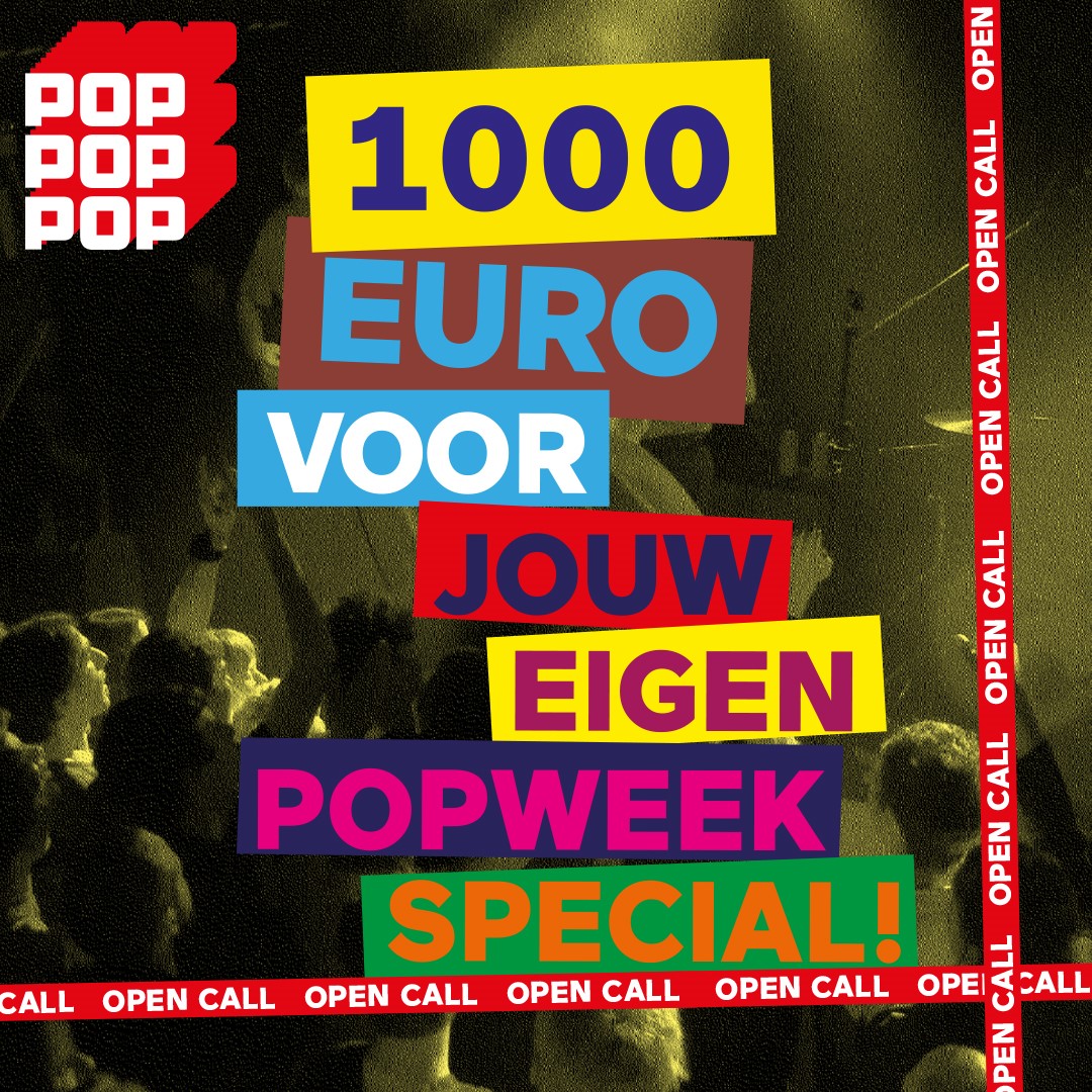 Popunie's tweet photo. Organiseer je eigen Popweek 2021 special en krijg โฌ 1.000,- budget!๐ฐโ Stuur jouw creatieve idee in en wie weet komt jouw idee tot leven in de leukste week van het jaar!โ Meer info ๐ https://t.co/xJAsDAtKOm
#RdamsePopweek2021 #Popweek #Rotterdam #muziek https://t.co/dAR7TOA707