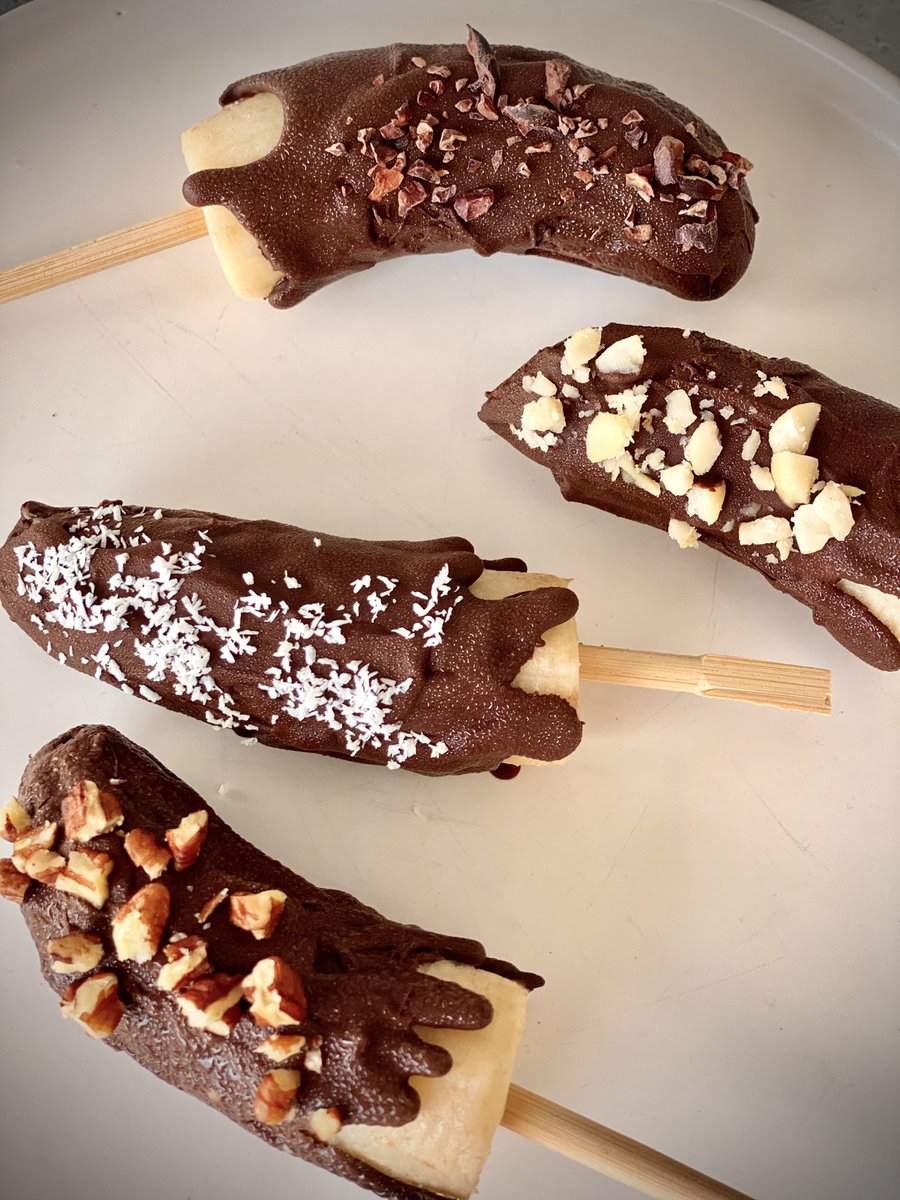 Shara Marche These Taste Really Good End With 2 Main Ingredients They Are Easy To Make Ripe Bananas Cut In Half Peeled And Frozen Dark 70 Percent Chocolate Melted Shara Marche These Taste Really Good End With 2 Main Ingredients They Are Easy To Make Ripe Bananas Cut In Half Peeled And Frozen Dark 70 Percent Chocolate Melted