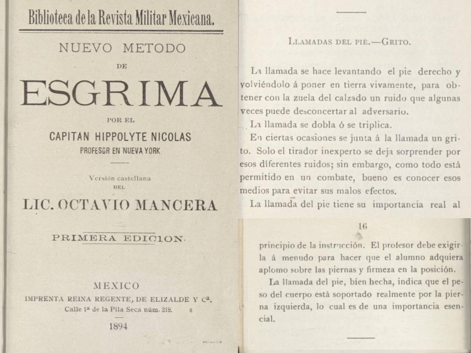 marquettefencer's tweet photo. #LlamadasdelPié #Grito 
"Only the inexpert #fencer is surprised by these different noises; nevertheless as all is permitted in a fight, it’s good to know these means, to avoid their bad effects.” #esgrima #fencing #appel #footcall #shouts #scherma #fechten #escrime @EsgrimaMexico https://t.co/SLsXTorqfX