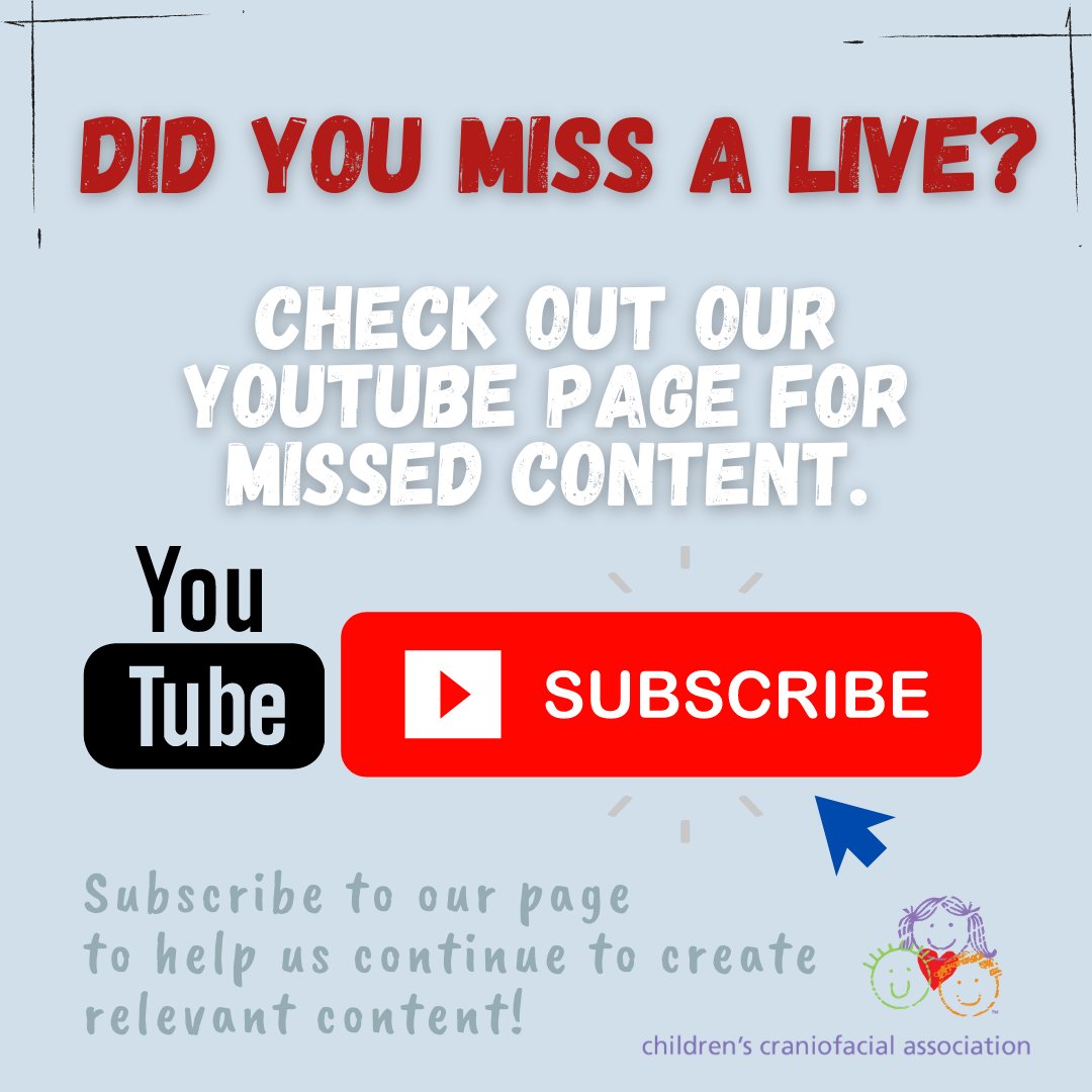 CCAKidsTweet's tweet image. Visit our @YouTube page to view our recent webinars, roundtables, interviews, and other video content from the last year #Craniofacial #FaceEquality #FacialDifferences 

buff.ly/3duXsa8