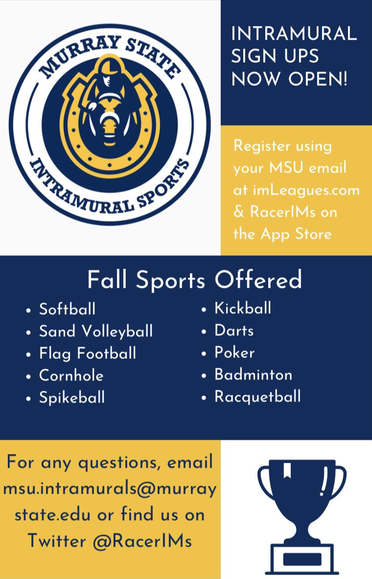 Sign ups are now open! First night of games is 8/30! Get your teams signed up now! 🥎🏐🏈