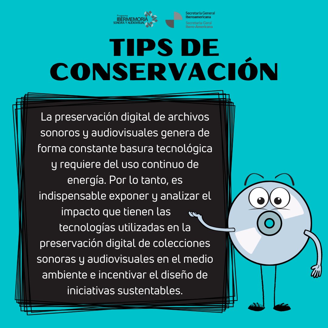 ibermemorias's tweet photo. 👉 Recomendaciones para la salvaguarda del patrimonio sonoro y audiovisual.
#rescatandoelpatrimoniosonoro
#rescatandoelpatrimoniointangible
#sonotips https://t.co/rrXZhhPdCi