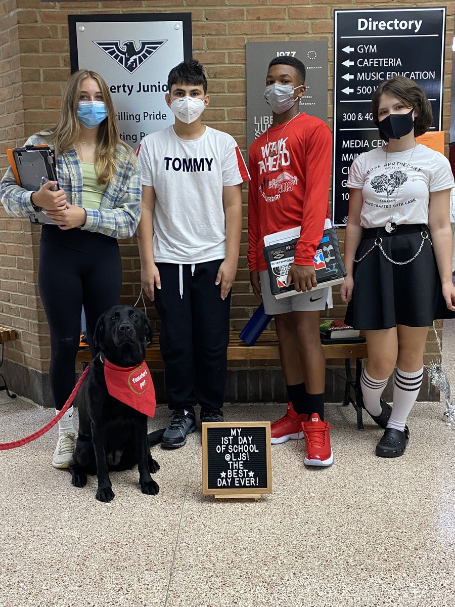 TAMBOtheThawk's tweet photo. HOORAY—it’s the 1st day of school for @LakotaDistrict! Summer was RUFF without my @LJSHawks friends around but they’re back & better than ever! Can’t wait for another AMAZING school year in these halls! #WEareLakota #WEareBetterTogether #TAMBOlovesLJS https://t.co/2ieTSuOnuS