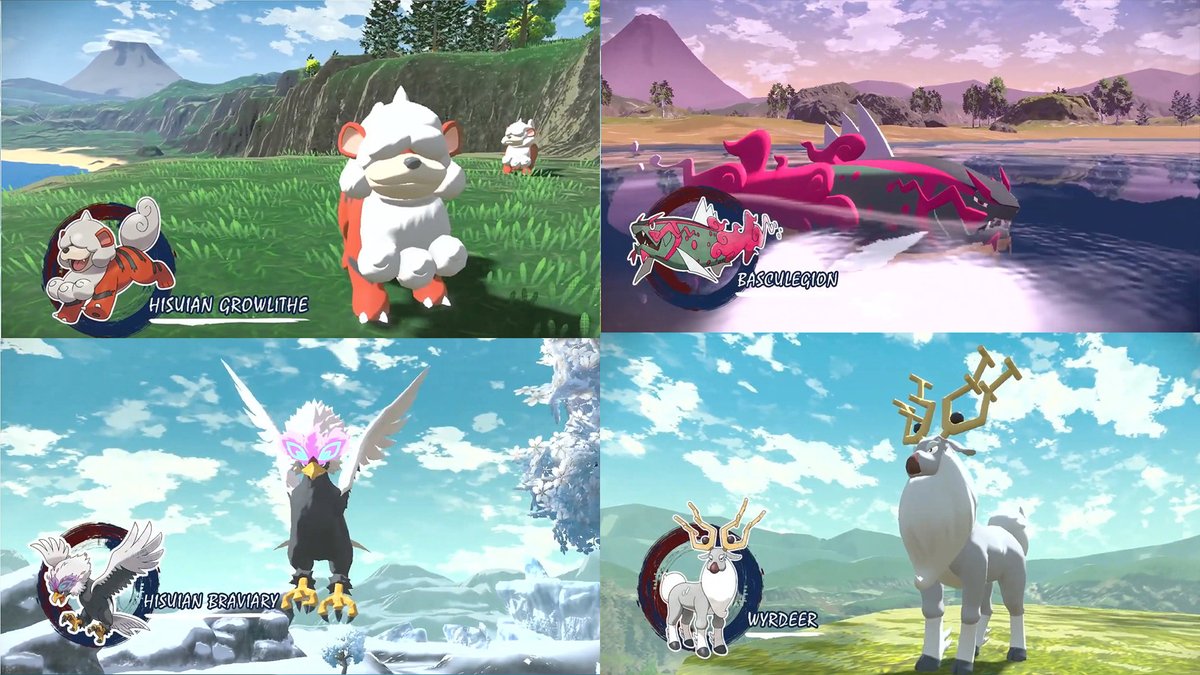 All regional forms in Pokémon Legends: Arceus