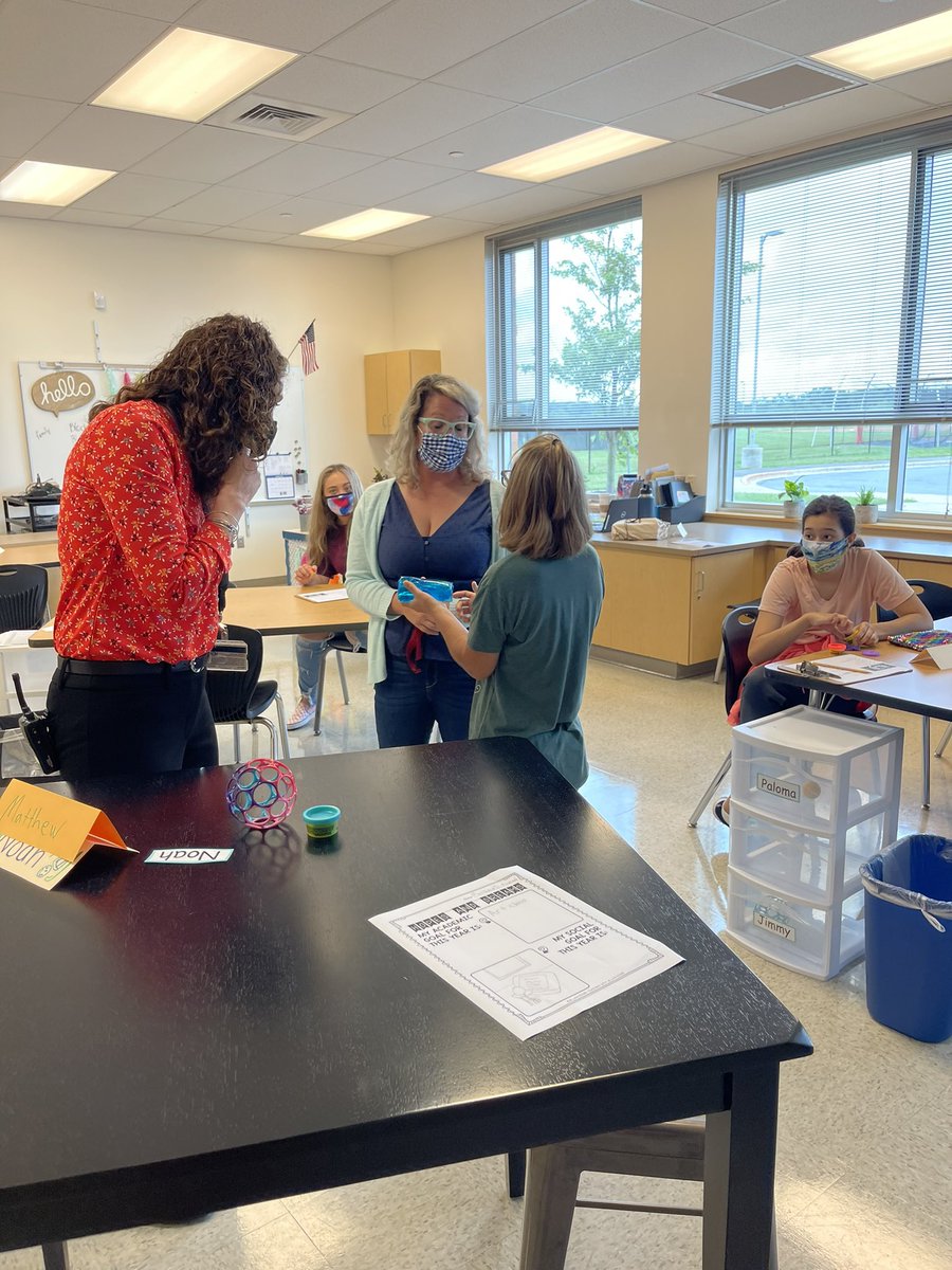 FCPSAchievement's tweet image. Consistent theme is staff are thrilled to have our students back in person!  Welcoming environments.  Picnic tables going up outdoors at LHS- nice outdoor space.  English 11 was already talking about first writing assignment!  #FCPSBackToSchool