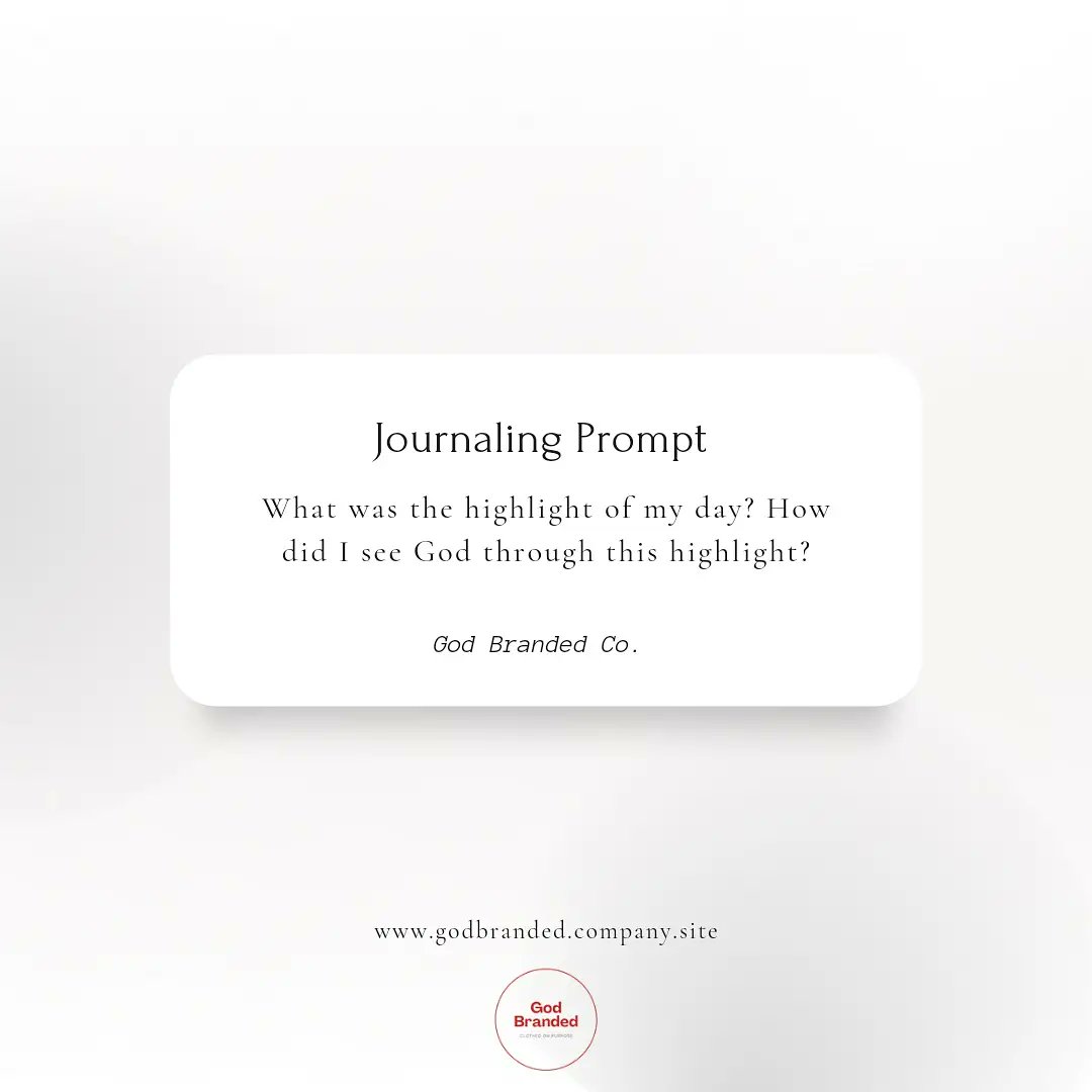 godbranded_'s tweet photo. For #writeonwednesday this week, we are being conscious of seeing God in every moment of our day.
How did you see God through the highlight of your day? https://t.co/w9eigTQxkQ
