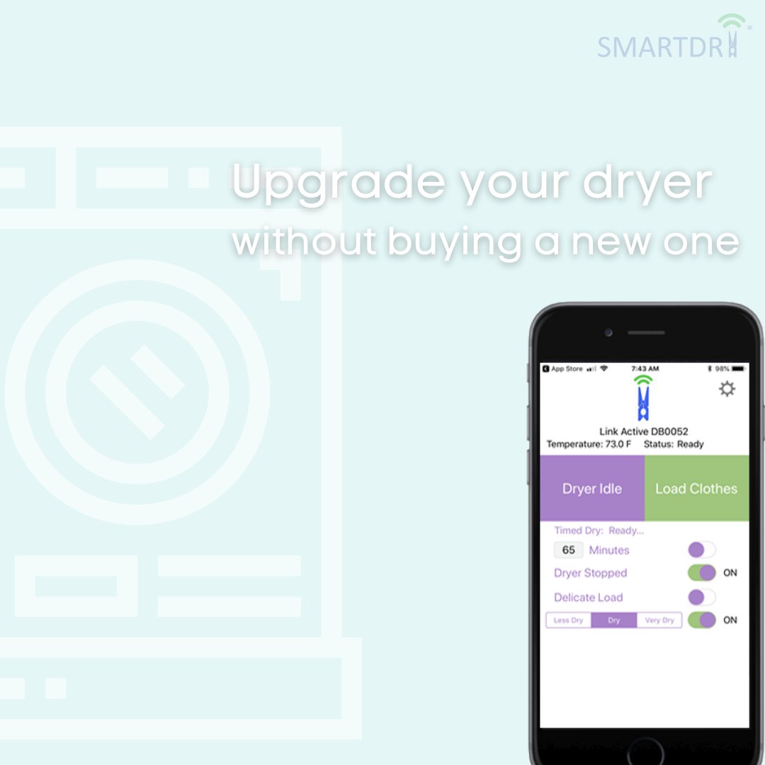 With SmartDry, you can upgrade your dryer without buying a new appliance. Find out how at dolaundrysmarter.com. #dolaundrysmarter