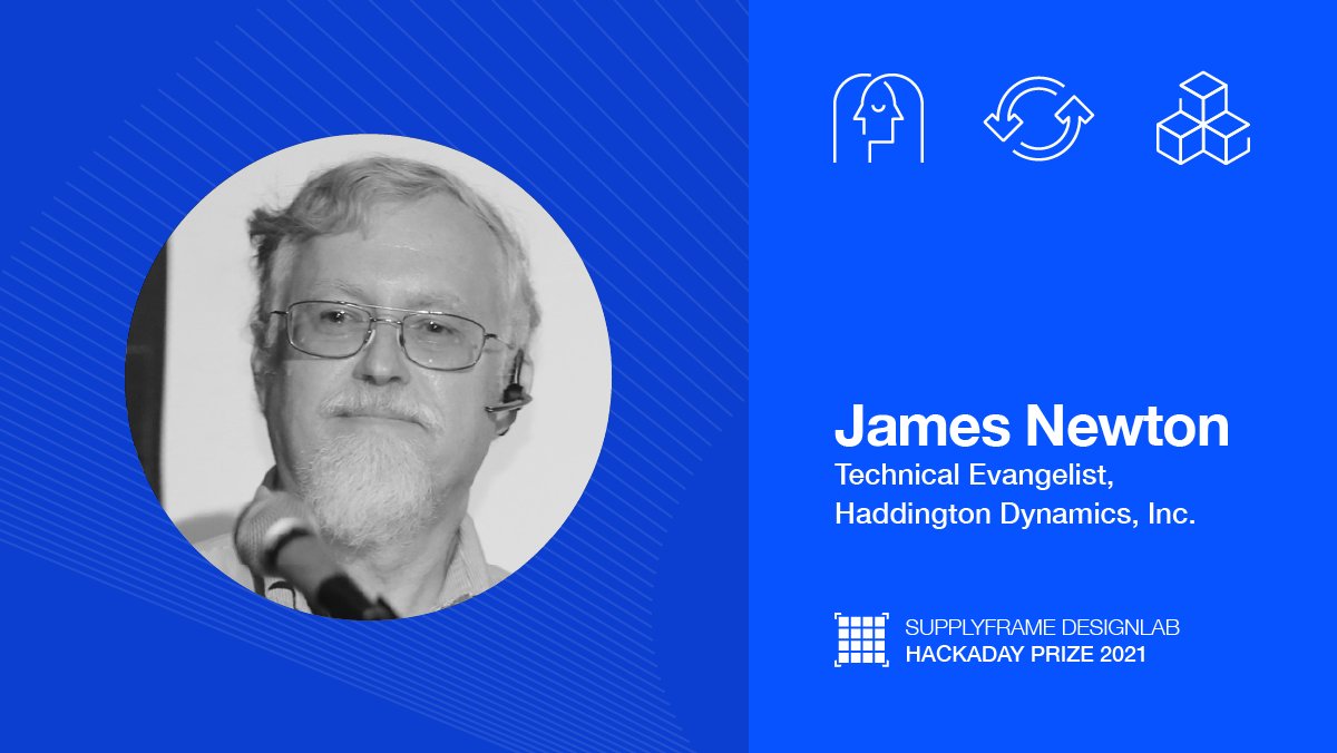 hackaday's tweet image. An Application #Engineer, Product Support, and Development Manager, James Newton is this week’s featured judge. 

Learn more about #HackadayPrize expert panel→ hubs.la/H0VcJRz0

Powered by @Supplyframe &amp;amp; @digikey