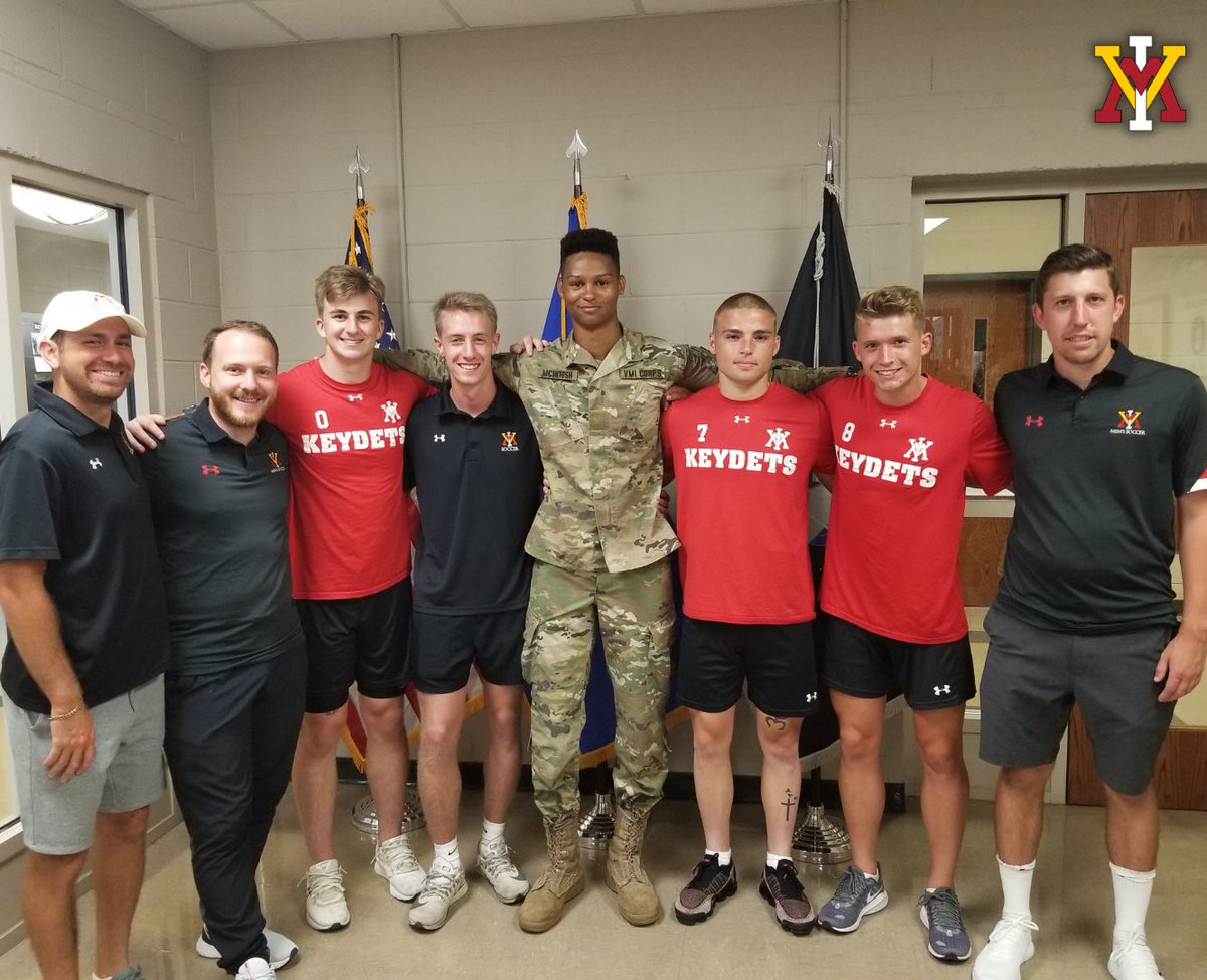 vmisoccer's tweet photo. Huge Congratulations goes out to Rising 3rd Classman (Sophomore) Malcolm McIntosh! Yesterday Malcolm signed his letter to contract into the US Air Force! ⚽️🔴⚫️🟡

#VMI #VMIMSoc #RahVaMil #USAirForce https://t.co/B0rgxmw4Qv