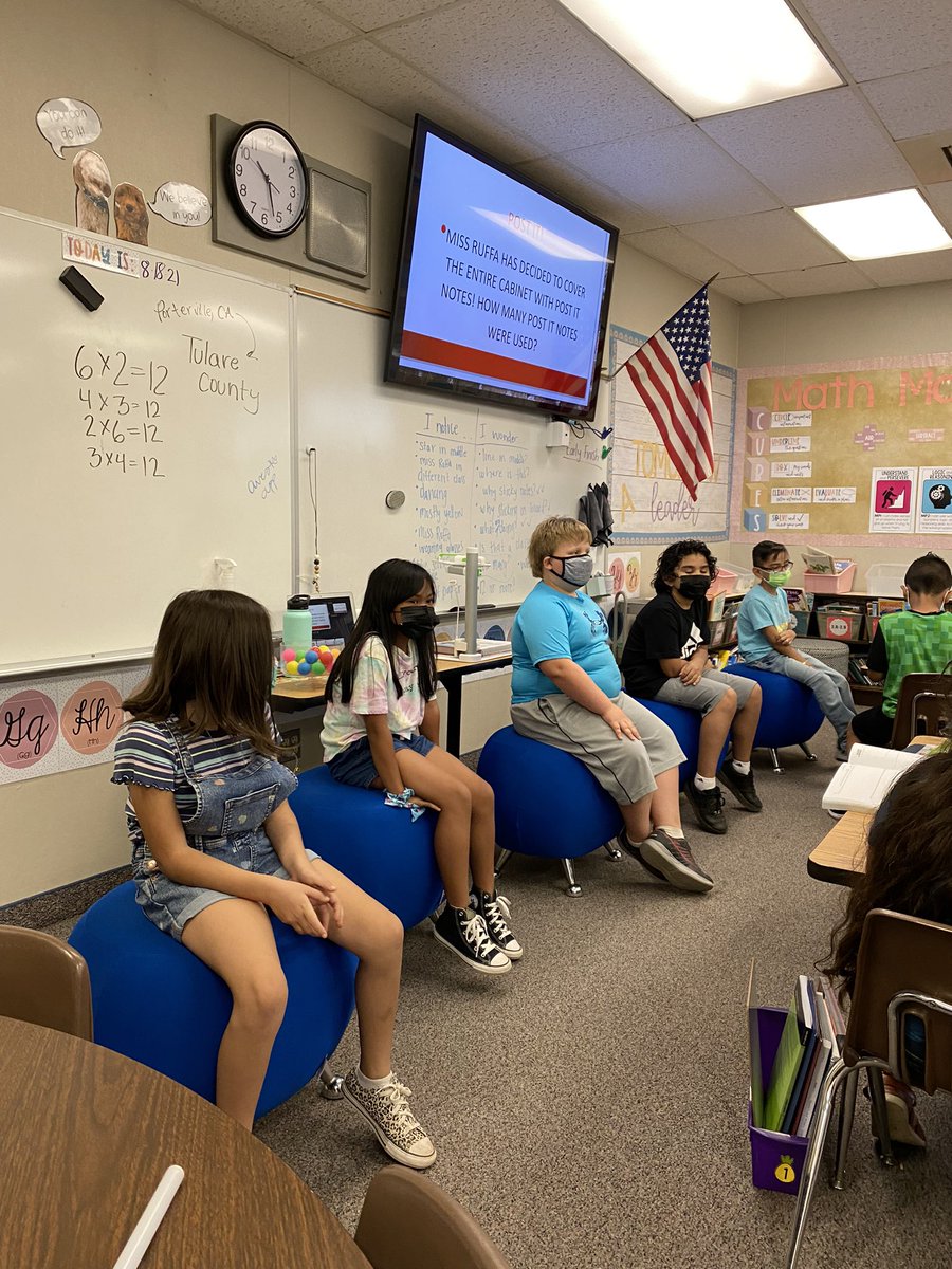 missruffa's tweet photo. First math task of the year yielded amazing team work AND reinforced arrays and how they relate to multiplication. #bsd #ogpride @OakGrove_VP @ChastityLollis @mrsfunBSD https://t.co/RP7pi6VoV3