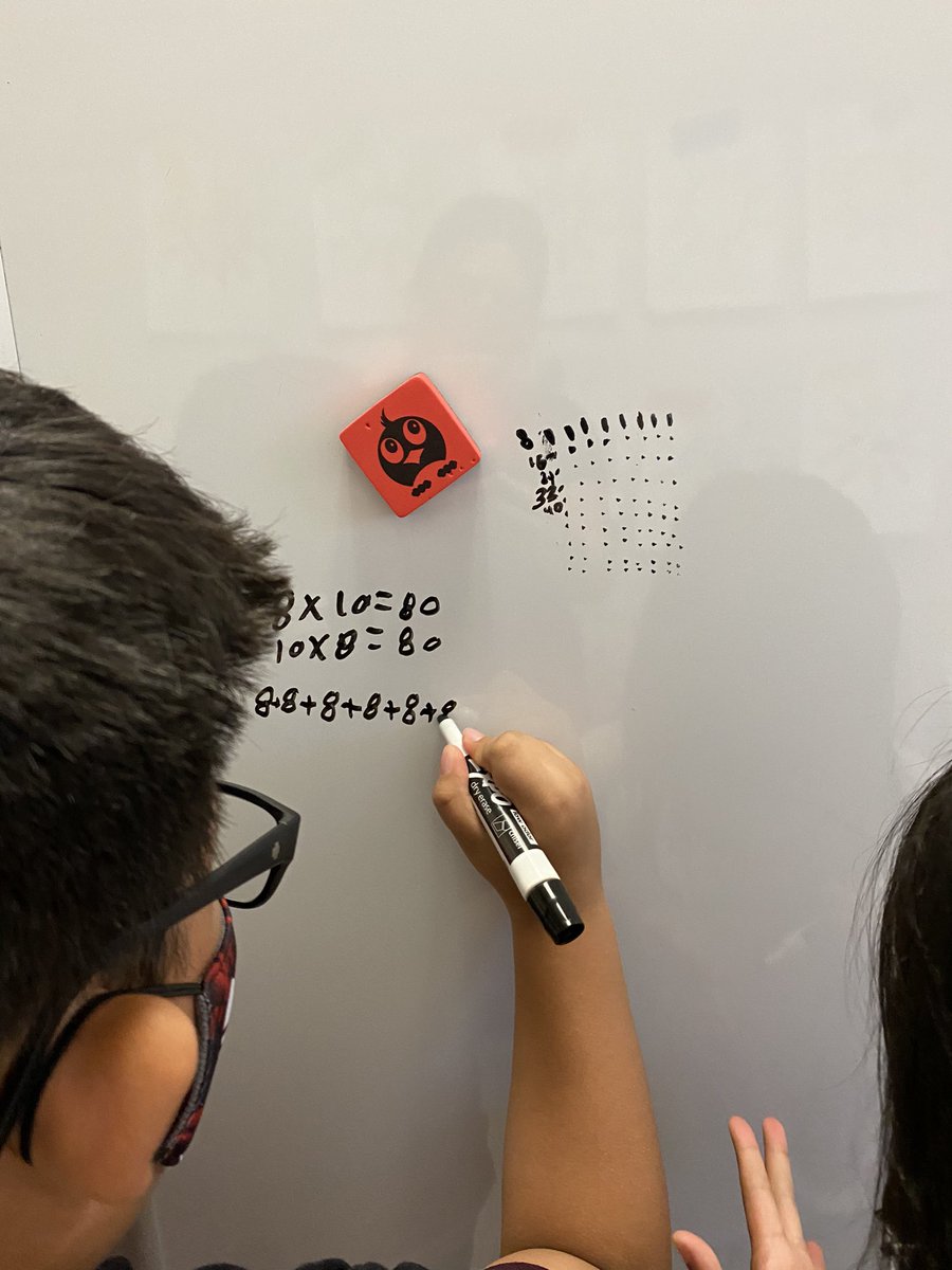 missruffa's tweet photo. First math task of the year yielded amazing team work AND reinforced arrays and how they relate to multiplication. #bsd #ogpride @OakGrove_VP @ChastityLollis @mrsfunBSD https://t.co/RP7pi6VoV3